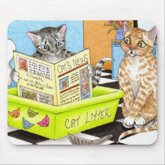 Tapis De Souris Cat 464 amusant art de salle de bain