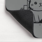 Tapis De Souris Cat Cityscape Furry Cute Vector Graphique (Coin)