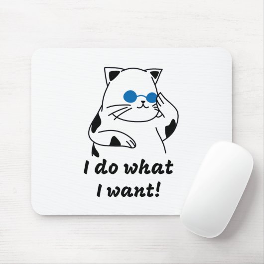 TAPIS DE SOURIS CAT COOL (Avec souris)