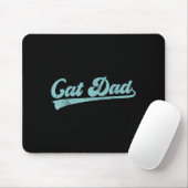 Tapis De Souris Cat Dad Funny Dad Father's Day Funny Papa  (Avec souris)