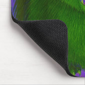 Tapis De Souris Cat effrayant Vert mousepad vertical (Coin)