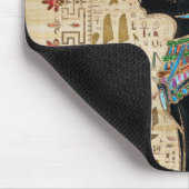 Tapis De Souris Cat égyptien - Bastet sur le papyrus (Coin)