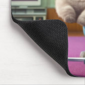 Tapis De Souris Cat Exercising at Home (Coin)