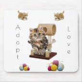 Tapis De Souris Cat Kitten Condo Cat Adoption Mouse Pad! Tapis de  (Devant)