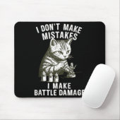 Tapis De Souris Cat Miniature Painter Battle Damage Funny Miniatur (Avec souris)
