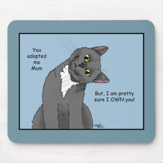 Tapis De Souris Cat Mum Adoption Mère's Dat (Devant)
