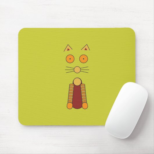 Tapis De Souris CAT orange (Avec souris)
