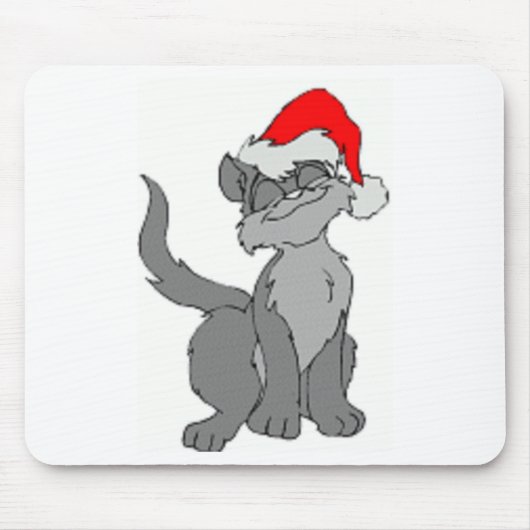 TAPIS DE SOURIS CAT PÈRE NOËL (Devant)