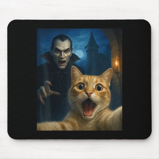 Tapis De Souris Cat Selfie With A Vamre Funny Cat (Devant)