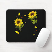Tapis De Souris Cat Sunflower Christmas Tree Sun Flower Cat Lover (Avec souris)