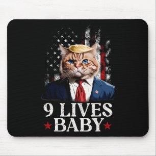 Tapis De Souris Cat Trump 9 Lives Baby Trump 2024 Victoire remport