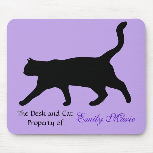 Tapis De Souris Cat Walk Silhouette : Bureau de (Devant)