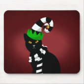 Tapis De Souris Cat wearing a Funny a (Devant)