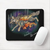 Tapis De Souris Catch a Dream, Dreamcatcher Wolf~mousepad (Avec souris)