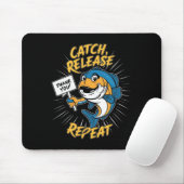Tapis De Souris Catch Et Libérer La Pêche Drôle (Avec souris)