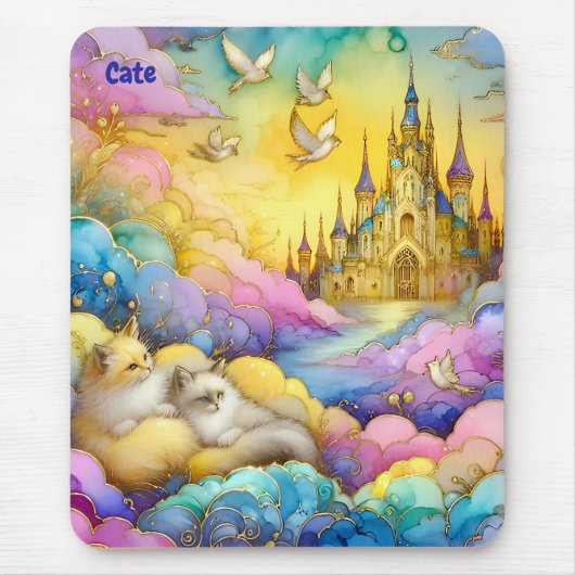 Tapis De Souris CATE ~Crystal Castle Nuds Kittens ~ Mousepad (Devant)