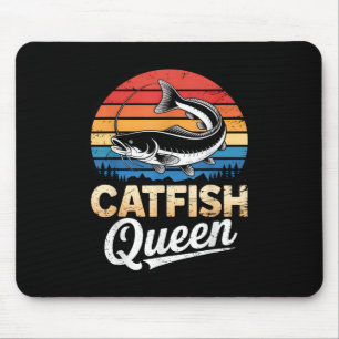 Tapis De Souris Catfish Queen Pêche Pour Les Pêcheurs Et Les Amate