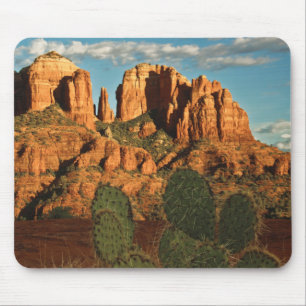 Tapis De Souris Cathedral Rock au coucher du soleil depuis Secret