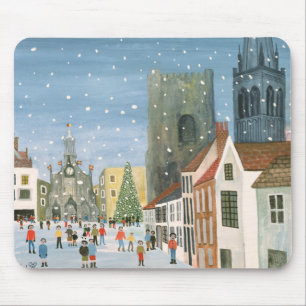 Tapis De Souris Cathédrale de Chichester une scène de neige
