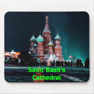 Tapis De Souris Cathédrale Saint-Basile, Moscou, Russie