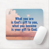 Tapis De Souris Catholique Citation Pad (Avec souris)