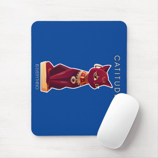 Tapis De Souris CATITUDE est tout (Avec souris)