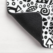 Tapis De Souris Catnip Dreams - Noir sur Blanc (Coin)