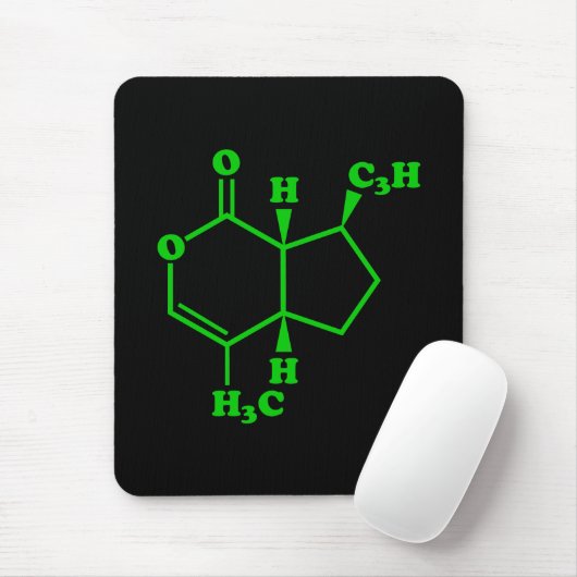 Tapis De Souris Catnip Nepetalactone Formule chimique moléculaire (Avec souris)