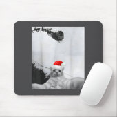 Tapis De Souris Cats Meme Funny Cat Selfie With Santa Hat Christma (Avec souris)