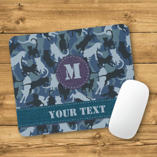 Tapis De Souris Cats Navy Camouflage