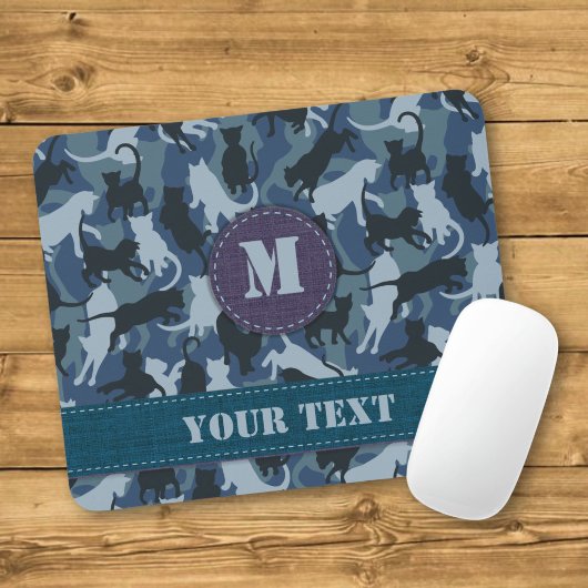 Tapis De Souris Cats Navy Camouflage