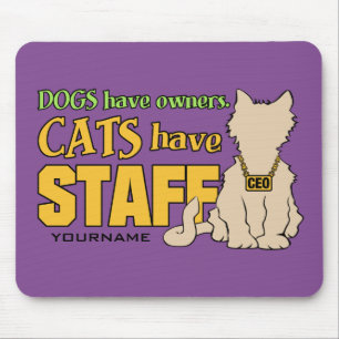 Tapis De Souris CATS ONT PERSONNEL mousepad personnalisé