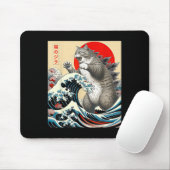 Tapis De Souris Catzilla Cat Art japonais (Avec souris)
