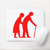 Tapis De Souris CAUTION Personnes ÂGÉES - VOYAGE UK (Avec souris)