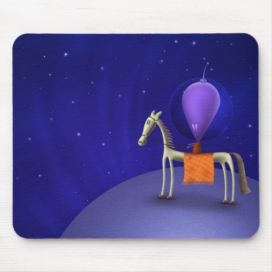 Tapis De Souris Cavalier de cheval (Devant)