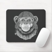 Tapis De Souris Cavalier de moto de chimpanzé (Avec souris)