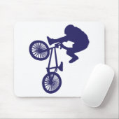 TAPIS DE SOURIS CAVALIER DE VÉLO BMX (Avec souris)