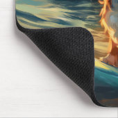 Tapis De Souris Cavalier King Beach Surf Peinture (Coin)