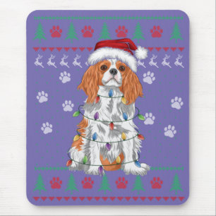 Tapis De Souris Cavalier King Charles Spaniel Christmas Ugly Sweat