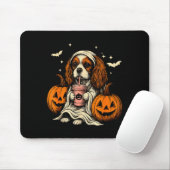 Tapis De Souris Cavalier King Charles Spaniel Ghost Halloween Cava (Avec souris)