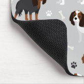 Tapis De Souris Cavalier King Charles Spaniel Paws and Bones (Coin)