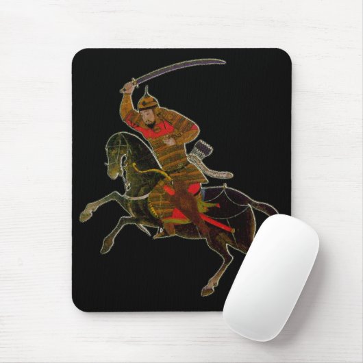 Tapis De Souris Cavalier mongol dans la bataille (Avec souris)