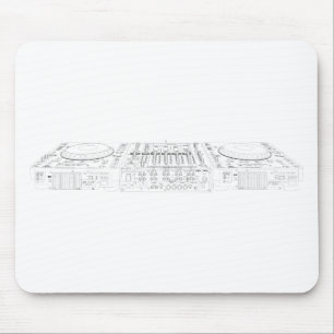 Tapis De Souris CDJ-1000 pionnier installé - jockey de disque du