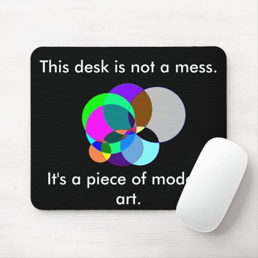 Tapis De Souris Ce bureau est mousepad d'art moderne (Avec souris)