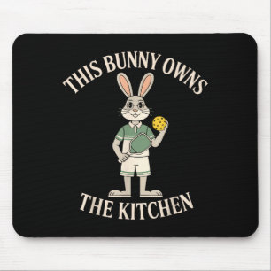 Tapis De Souris Ce lapin possède l'humour de lapin de cuisine pick