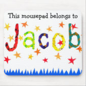 Tapis De Souris 'Ce mousepad appartient à Jacob' mousepad (Devant)