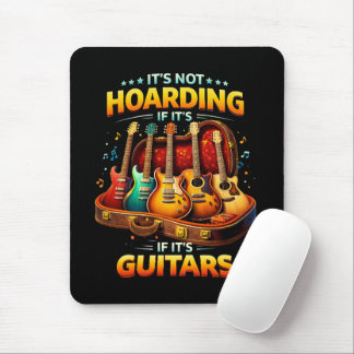 Tapis De Souris Ce n'est pas du hoarding si c'est des guitares – M