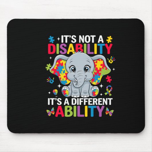 Tapis De Souris Ce n'est pas un handicap C'est une capacité différ (Devant)