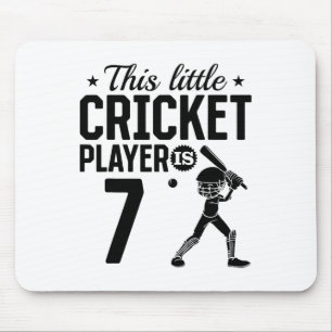 Tapis De Souris Ce petit joueur de cricket a 7 ans - 7e anniversai