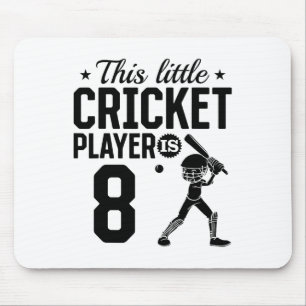 Tapis De Souris Ce petit joueur de cricket a 8 ans - 8e anniversai